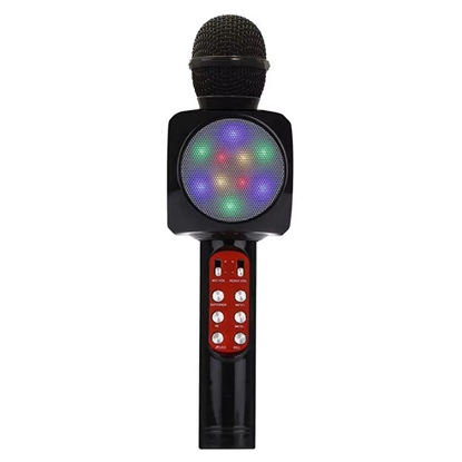 Attēls no Riff WS-1816 16W karaoke BT mikrofons ar LED 360 Black