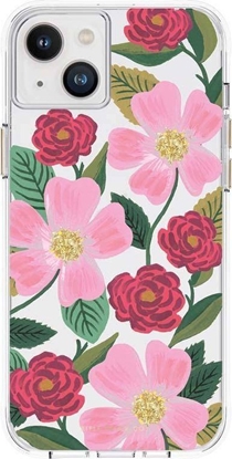 Attēls no Rifle Paper Clear - Etui iPhone 14 Plus zdobione zotem (Rose Garden)
