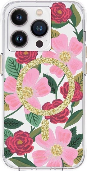 Picture of Rifle Paper Clear MagSafe - Etui iPhone 14 Pro zdobione zotem (Rose Garden)