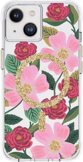 Picture of Rifle Paper Clear MagSafe - Etui iPhone 14 zdobione zotem (Rose Garden)