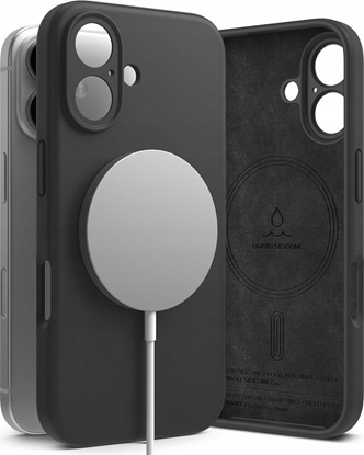 Attēls no Ringke RINGKE SILICONE MAGNETIC MAGSAFE IPHONE 16 BLACK