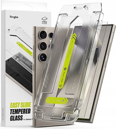 Attēls no Ringke SZKO HARTOWANE RINGKE EASY SLIDE 2-PACK GALAXY S24 ULTRA CLEAR