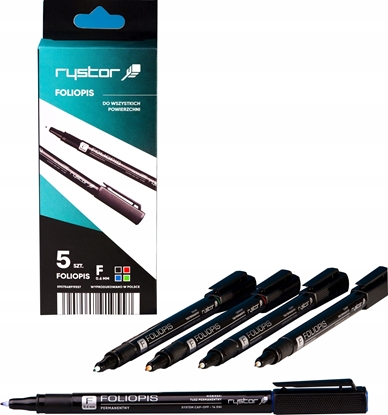 Изображение Rystor Foliopisy permanentne Rystor FF-6 0.6mm 4 kolory (5)