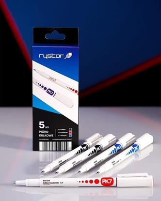 Изображение Rystor Pióra kulkowe Rystor PK7 0.7mm 3 kolory (5)