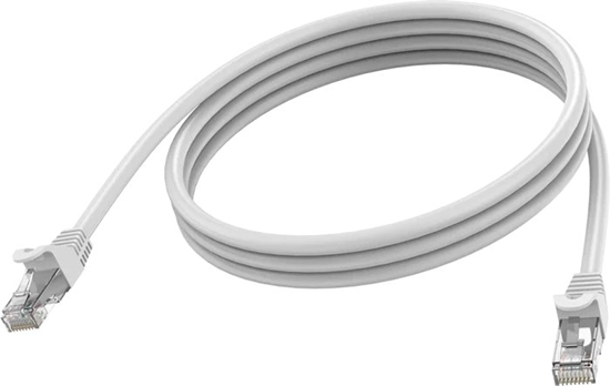 Picture of RJ45 (m) zu RJ45 (m) - STP geschirmtes Twisted-Pair - CAT 6a - 10 Gbps - 24 AWG - mit Knickschutz - 2 m - weiss