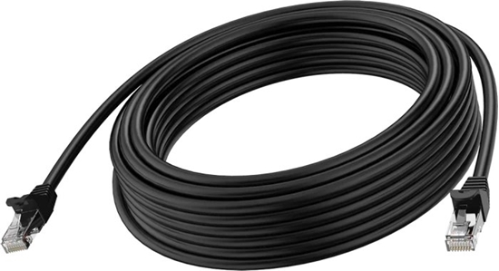 Picture of RJ45 (m) zu RJ45 (m) - STP geschirmtes Twisted-Pair - CAT 6a - 10 Gbps - 24 AWG - mit Knickschutz - 3 m - schwarz