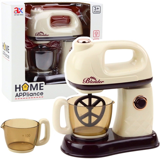 Picture of Robot Mikser Kuchenny Dla Dzieci Obracajca Si Kocówka 360 wiata Biay LEAN Toys