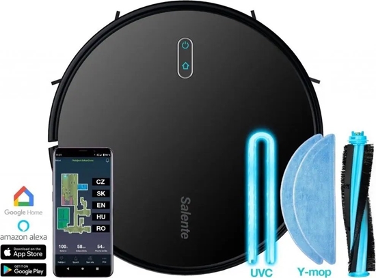 Изображение Robot sprztajcy Evolveo EVOLVEO Salente G4, robotický vysava, stírání vodou, UVC sterilizace, erný