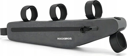 Изображение RockBros Duga sztywna torba rowerowa wodoodporna mocowany do ramy 1.5L szara ROCKBROS