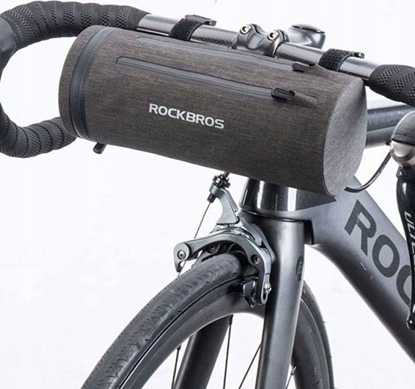 Picture of RockBros Praktyczna torba rowerowa wodoodporna mocowana na kierownic czarna ROCKBROS
