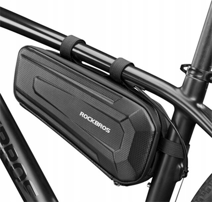 Picture of RockBros Twarda torba rowerowa wodoodporna mocowana pod ram 1.5L czarna ROCKBROS