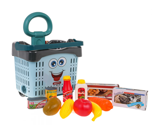 Picture of RoGer Children's Shopping Basket + Accessories