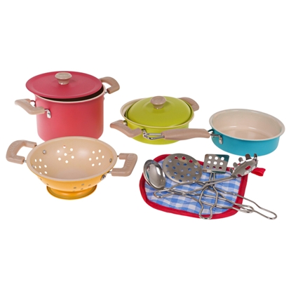 Attēls no RoGer Set of Colorful Pots + Accessories