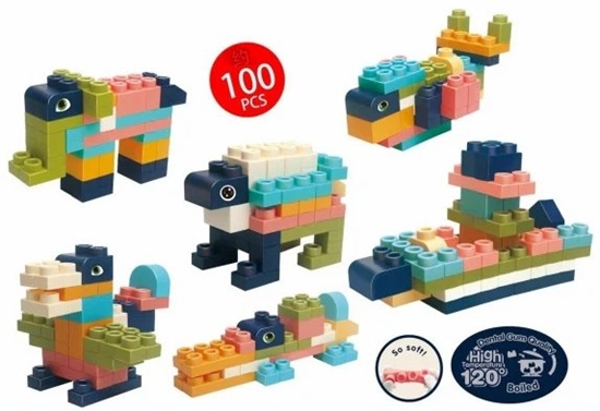 Picture of RoGer Soft Blocks Set 100pcs