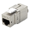 Picture of Roline Cat.6A (Class EA) Keystone, RJ-45, shielded, tool-free, GHMT, silver