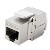 Picture of Roline Cat.6A (Class EA) Keystone, RJ-45, STP, with shutter, tool-free, silver