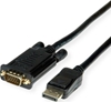 Изображение Roline Cable DisplayPort - VGA, M / M, black, 1 m
