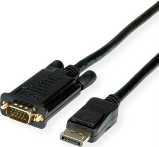 Изображение Roline Cable DisplayPort - VGA, M / M, black, 1 m