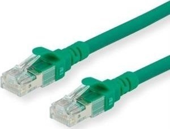 Изображение Roline ROLINE - patch cable - RJ-45 (M) to RJ-45 (M) - 1 m - UTP - CAT 6 - halogen-free, formed, stranded - green (21.15.2531)