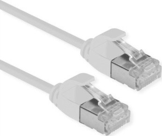 Изображение U/FTP DataCenter Patch Cord Cat.6A (Class EA), LSOH, slim, grey, 1m, ROLINE
