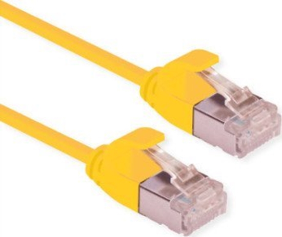 Picture of Roline U/FTP DataCenter Patch Cord Cat.6A (Class EA), LSOH, slim, yellow, 3 m