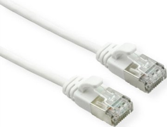 Picture of Roline U/FTP DataCenter Patch Cord Cat.6A (Class EA), LSOH, slim, white, 0.3 m