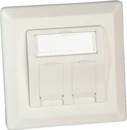 Picture of Iebūvējama ligzda spraudņiem-Keystone 2-porti, balta, Roline