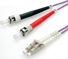 Picture of Roline Fibre Optic Jumper Cable, 50/125µm, LC/ST, OM4, violet, 5 m