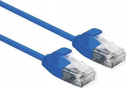 Изображение Roline ROLINE UTP PatchCord Cat6a. LSOH Slim. Blue. 1.5m