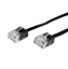 Изображение Roline Traveller UTP Patch Cord, Cat.6A (Class EA), extra-flat, black, 1 m