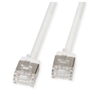 Picture of Roline U/FTP Data Center Patch Cord Cat.6A (Class EA), LSOH, Slim, Ultra Short Connector, white, 1 m