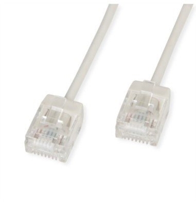 Attēls no Roline UTP Data Center Patch Cord Cat.6A (Class EA), LSOH, Slim, Ultra Short Connector, grey, 5 m