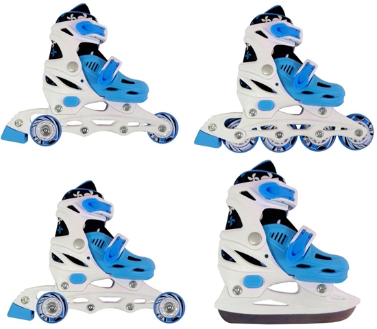 Picture of Rolki Enero 4w1 z wymienn poz regulowane niebieskie r. 34-37