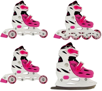 Picture of Rolki Enero 4w1 z wymienn poz regulowane róowe r. 34-37