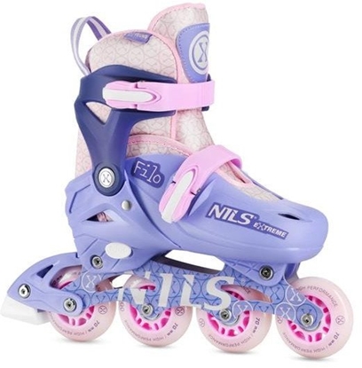 Picture of Rolki Nils Extreme NA13102 rekreacyjne regulowane fioletowe r. 26-29