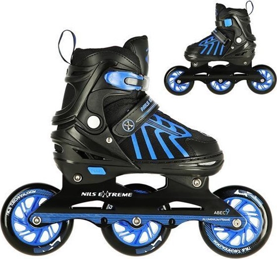 Picture of Rolki Nils Extreme NA18812A szybkociowe regulowane niebieskie r. 34-38