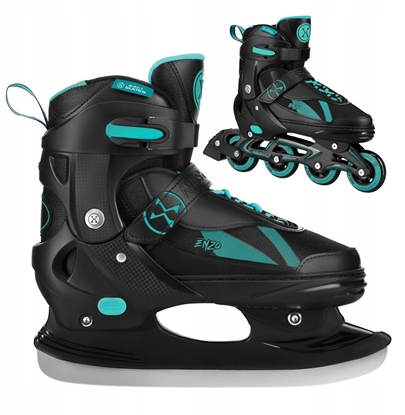 Picture of Rolki Nils Extreme NH382 rekreacyjne regulowane czarno-niebieskie r. 32-35