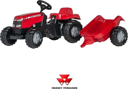 Picture of Rolly Toys Traktor na peday Massey Ferguson z przyczepk