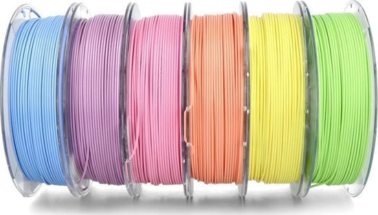 Picture of ROSA-PLAST Zestaw filamentów Rosa3D PLA Pastel 1,75mm 6x350g