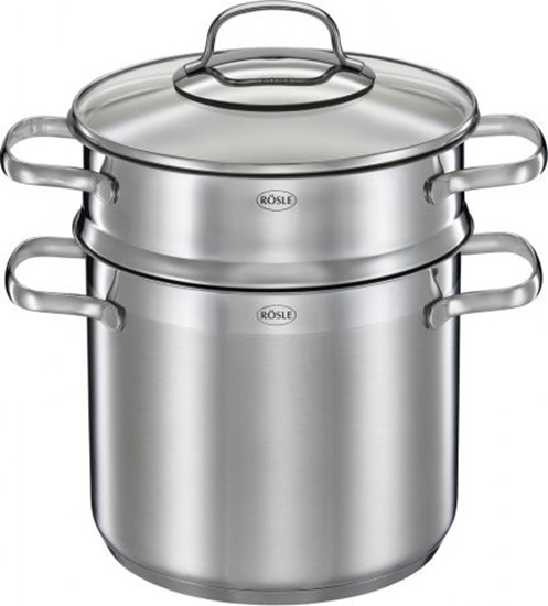 Picture of Rosle patelnia do makaronu Elegance 5 litrów 30,5 x 29 cm stal nierdzewna srebrna 3 czci