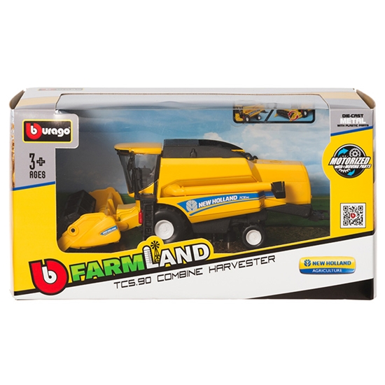 Picture of Rot. Traktors Bburago New Holland Harvester