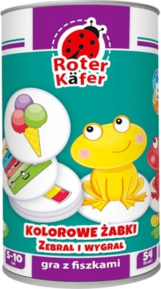 Изображение Roter Kafer GRA EDUKACYJNA Z FISZKAMI KOLOROWE ABKI. ZEBRA I WYGRA! RK1010-04