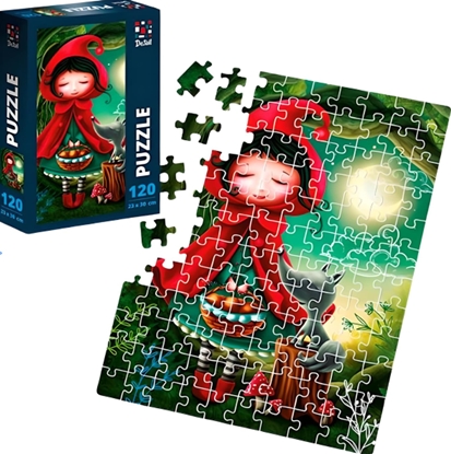 Attēls no Roter Kafer Puzzle Dziewczyna i Wilk Ukadanka Dla Dorosych Dzieci 120 Elementów Plaka