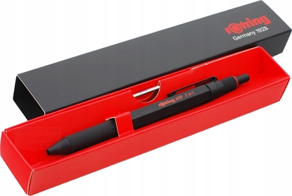 Picture of rotring 600 Multipen 3in1 black Fine-lead Pen, Ball Pen blue/red