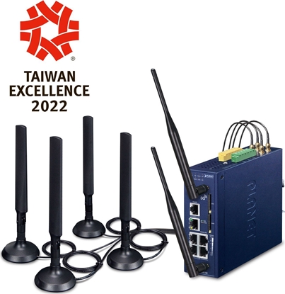 Изображение Router Planet PLANET Industrial 5G NR Cellular gateway/kontroler 10, 100, 1000 Mbit/s