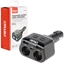 Attēls no Rozdzielacz rozganik gniazda zapalniczki 2x usb 1x usb-c 12v 24v + woltomierz amio-04173