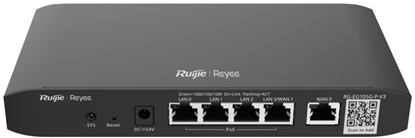 Picture of Ruijie Reyee RG-EG105G-V3| Router, VPN, 5 portów, 5xGbit, 1xWAN, 3xLAN, 1xLAN/WAN, Cloud,