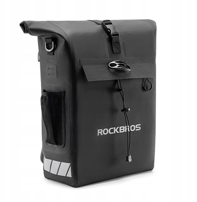 Picture of Rockbros Rockbros Bike Bag with Backpack Function, Waterproof, with Helmet Attachment 18l - Black