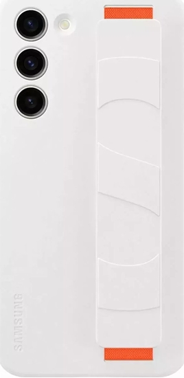 Picture of Samsung Etui Samsung Silicone Grip Cover doSamsung Galaxy S23+ Plus silikonowy pokrowiec z paskiem na rk biae