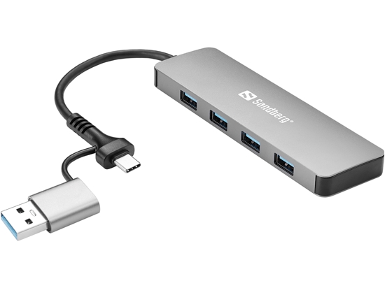 Picture of Sandberg 136-63 USB-C/A to 4xUSB 3.0 Hub